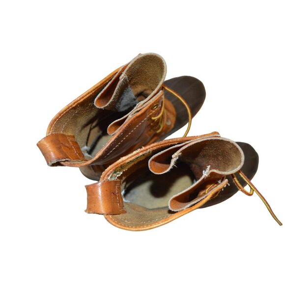 LL Bean Women Bean Boots Size 7 Main Hunting Shoe Outdoor Gorpcore Brown Leather - Picture 10 of 11